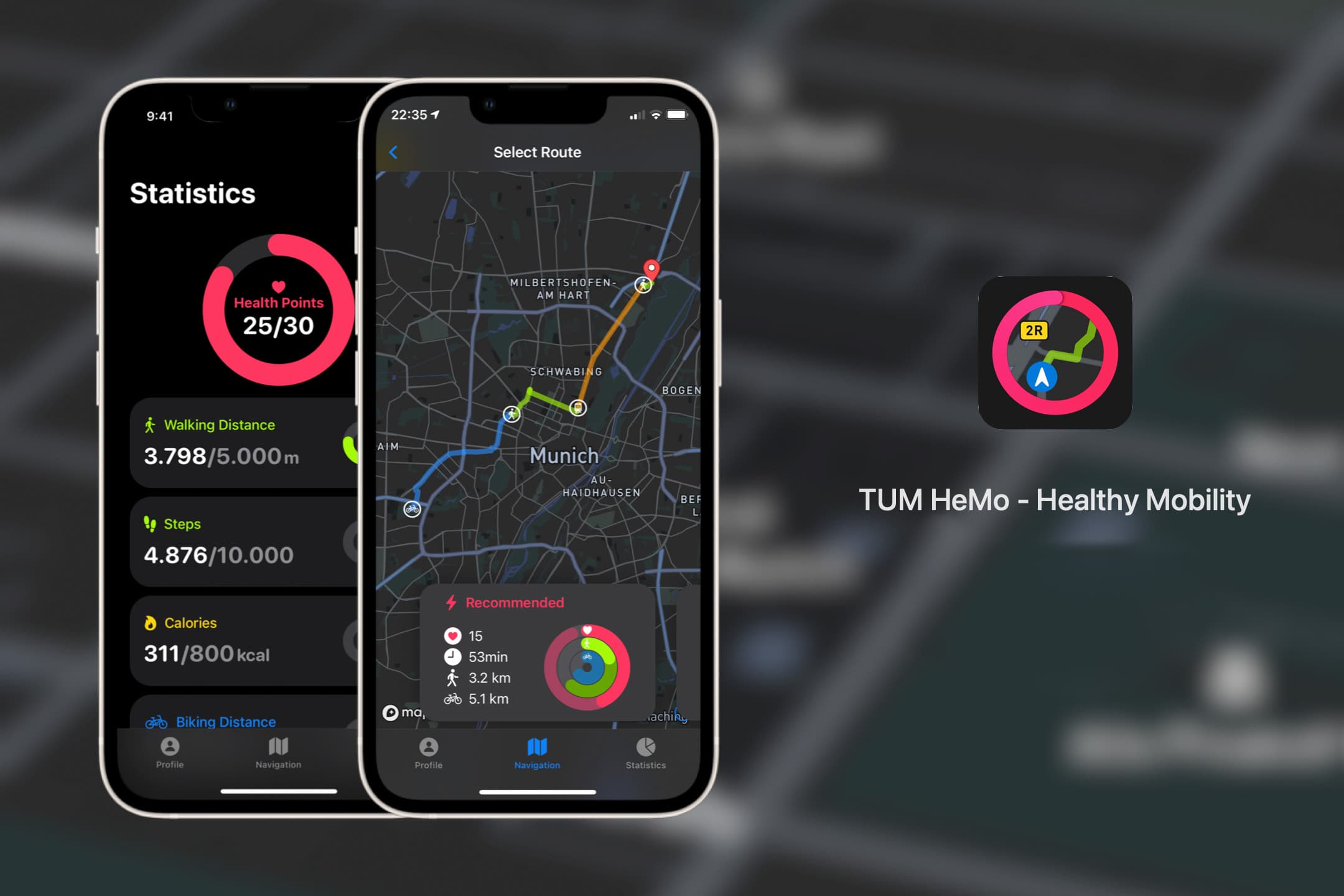 TUM Healthy Mobility App